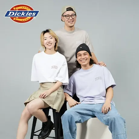 Dickies 24春夏新款小logo印花圆领休闲宽松短袖T恤内搭图片