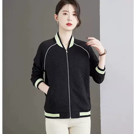 恋上17号时尚洋气春季百搭外套女2023年新款早春夹克春秋装短款棒图片