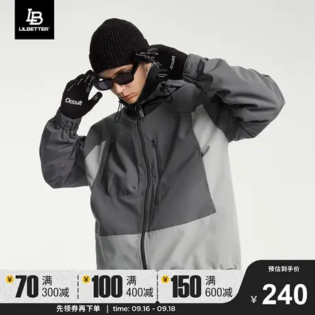 Lilbetter外套潮牌男秋冬季褂子休闲男装高级感运动工装上衣夹克商品大图