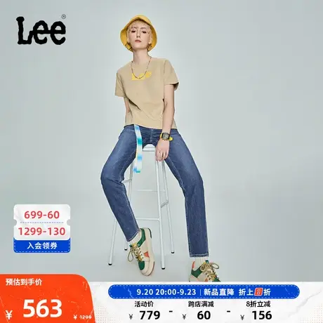 Lee商场同款101+23新品413标准锥形中蓝女牛仔裤LWB1004133HH商品大图