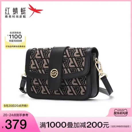 商场专柜同款红蜻蜓复古小方包2023春季新款女士斜跨包通勤单肩包图片