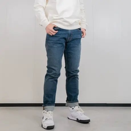 Lee23秋冬新款726中腰直筒磨毛牛仔裤男LMB100726201718A03874商品大图