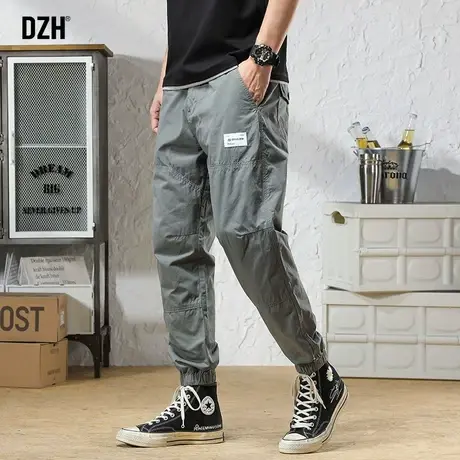 男生休闲工装裤男秋季秋季宽松束脚九分裤韩版潮流ins百搭哈伦裤商品大图