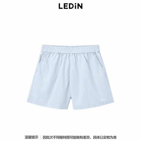 【商城同款】乐町休闲宽松短裤24年新款小个子阔腿裤子C2GCE3126商品大图