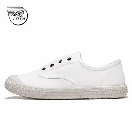feiyue/飞跃帆布鞋女鞋2024夏季新款舒适小白鞋百搭懒人一脚蹬213商品大图