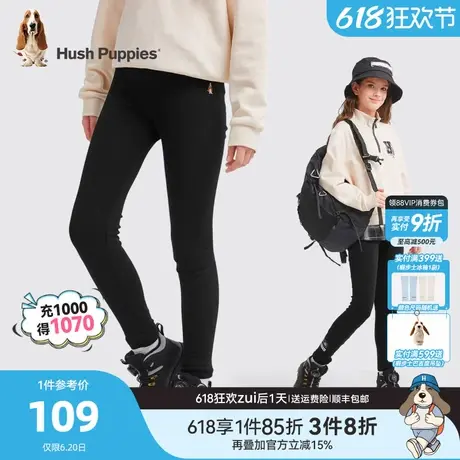 暇步士童装女童打底裤春秋新款大童修身弹力裤子儿童舒适休闲长裤商品大图