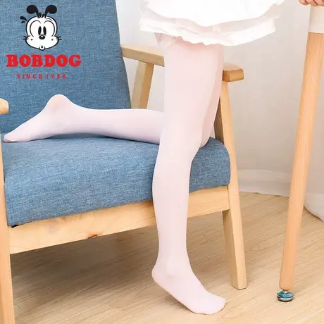 巴布豆儿童连裤袜春秋学生舞蹈袜夏薄款女童打底裤女孩白色丝袜子图片