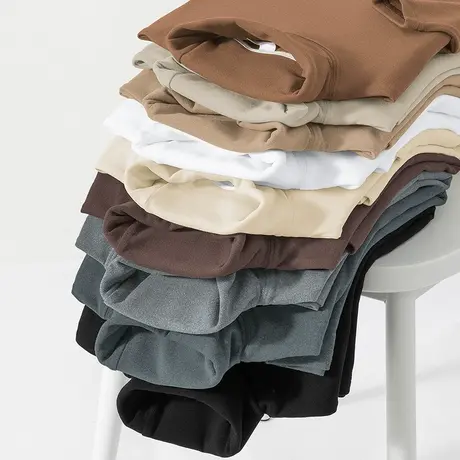 300g重磅高领德绒打底衫长袖t恤男秋冬保暖内搭小衫双面绒秋衣服商品大图