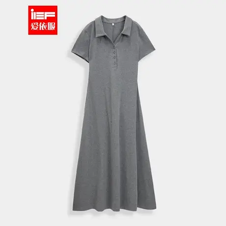 IEF/爱依服连衣裙2025夏秋新款韩版休闲慵懒风通勤百搭连衣长裙图片