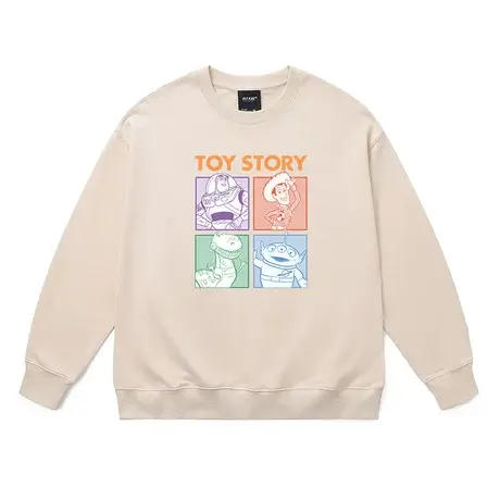 潮牌玩具总动员胡迪联名圆领卫衣2023新款设计感小众青少年上衣商品大图