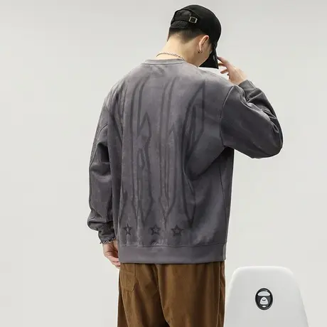 青少年大码长袖潮流百搭时尚秋季男装潮牌男装男士春秋百搭卫衣图片