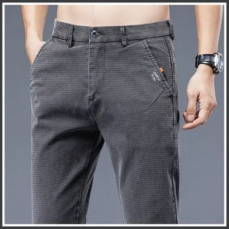 秋季春秋款高端休闲裤男士直筒宽松男裤子2023新款修身工作裤秋装商品大图