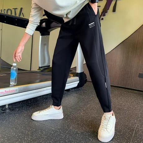 休闲卫裤重磅2023春秋季新款宽松束脚哈伦裤男款潮牌运动长裤百搭商品大图