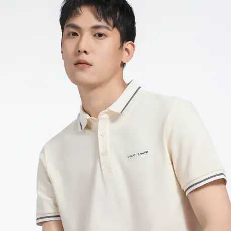 翻领刺绣短袖polo衫男装潮流轻商务休闲t恤夏季新款男士带领上衣商品大图