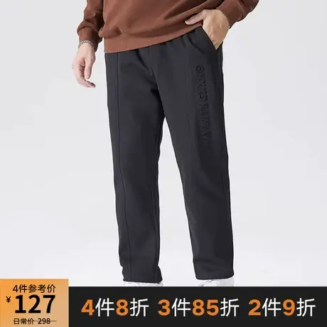 GxxH大码男装2023秋季加肥加大号胖子休闲美式直筒宽松休闲长裤商品大图