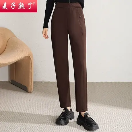 2024春季新款妈妈装松紧腰休闲百搭小脚裤气质中老年人女装秋裤子图片