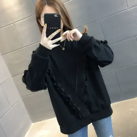 卫衣2023年新款女装韩版秋冬季秋款秋装宽松女士加绒外套爆款上衣图片