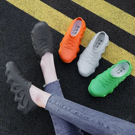 雨鞋女2023新款时尚雨靴防水防滑厚底浅口水鞋雨天户外胶鞋晴雨鞋商品大图