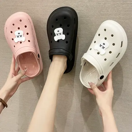 洞洞鞋凉鞋女夏季2023年新款包头防滑沙滩厚底凉拖鞋女士夏天外穿商品大图