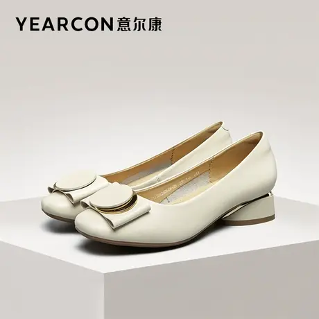 意尔康女鞋官方旗舰店单鞋女时尚休闲工作鞋一脚蹬断码outlets商品大图