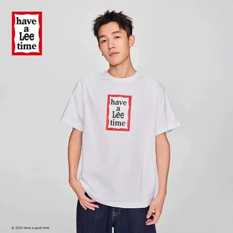 【have a good time联名】Lee商场同款24秋冬新舒适版男女款短袖T图片