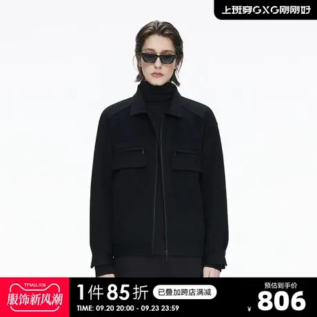 YATLAS亚锐男装21冬季商场同款短款大衣男保暖时尚夹克商品大图