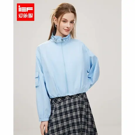 IEF/爱依服2025春季新款美式简约休闲运动工装风通勤百搭短款外套图片