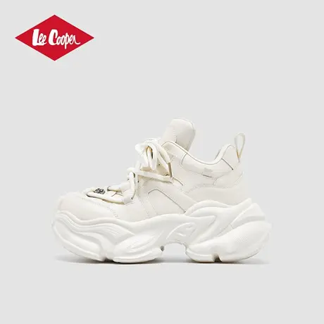 Lee Cooper厚底老爹鞋女款2025新款秋季增高百搭小白鞋时尚休闲鞋商品大图