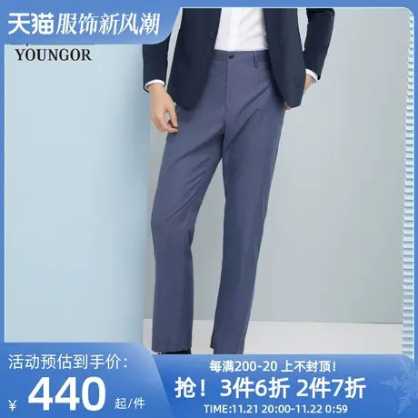 雅戈尔男士长裤秋季官方新品商场同款商务休闲棉弹免烫长裤4342商品大图