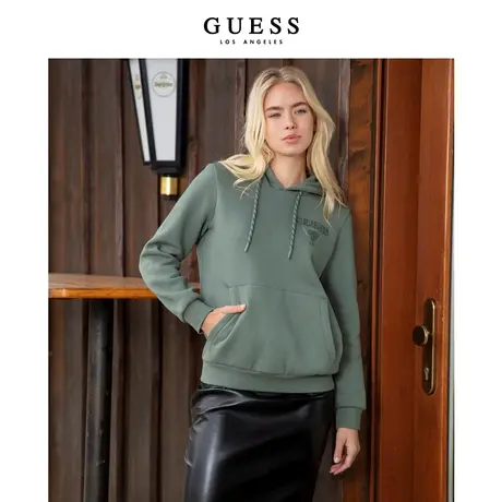 GUESS冬季无性别慵懒风百搭休闲连帽卫衣-YM4K9461C商品大图