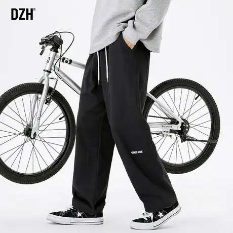 男士宽松直筒裤男春夏显瘦百搭裤子男款休闲裤潮牌工装裤阔腿裤男商品大图