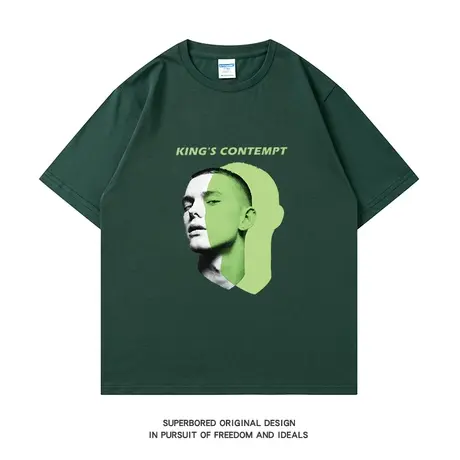 夏季ins港风潮牌男士短袖T恤半袖潮流简约宽松休闲半袖体恤衫图片