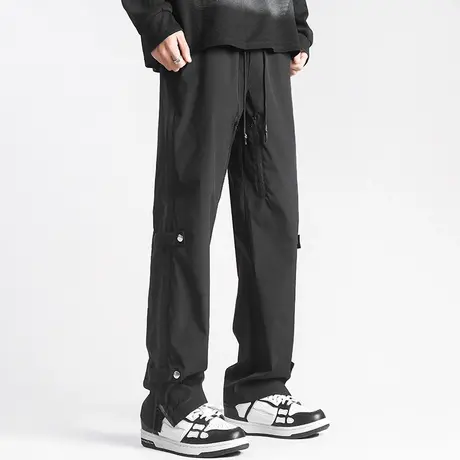 Nuthink潮流美潮休闲裤潮牌宽松大码直筒裤男加肥加大男裤夏季潮商品大图