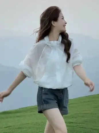 小个子白色防晒衣女2023年新款夏季薄款连帽防晒服透气防晒衫外套图片