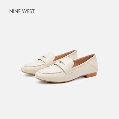 【商场同款】Nine West/玖熙平底乐福鞋女士舒适软底通勤真皮休闲图片