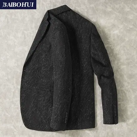 2020秋季新款休闲西装外套男士韩版帅气呢子小西服男修身商务上衣商品大图