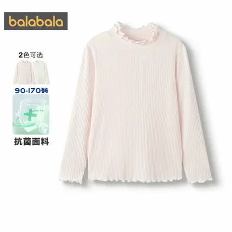 【商场同款】巴拉巴拉女童长袖t恤中大童打底衫秋装新款童装上衣商品大图