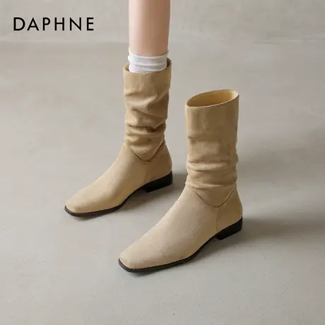 达芙妮堆堆靴子女2025新款美拉德中筒马丁靴夏季新疆旅游沙漠靴子商品大图