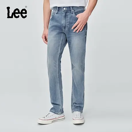 【张凌赫代言】Lee商场同款25秋冬新品726标准直筒浅蓝色男牛仔裤商品大图