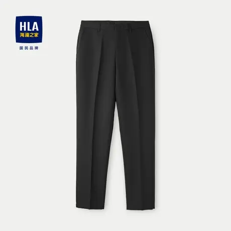 HLA/海澜之家商务绅士仿毛西裤2023秋季新款光泽微弹挺括裤子男图片