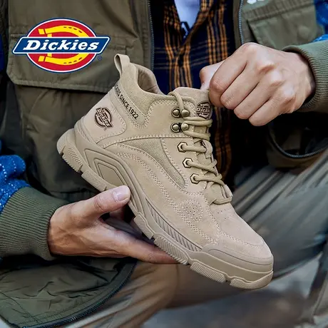Dickies马丁靴男2025秋季新款男鞋加绒棉鞋男士靴子登山鞋工装靴商品大图