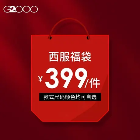 【399元/件】G2000男装 秋季商务职业正装高级感西装外套西服福袋商品大图