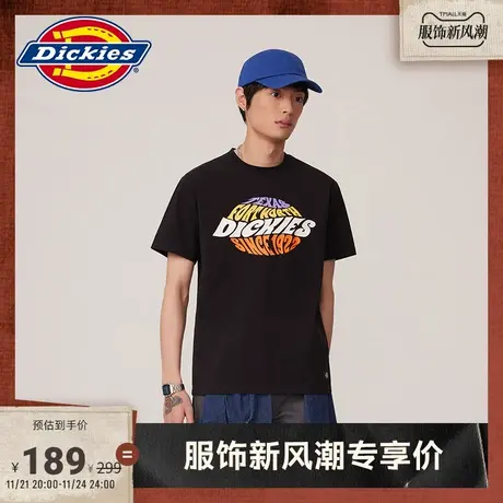 Dickies 春夏男女情侣工装快干排汗面料短袖圆领印花T恤宽松内搭图片