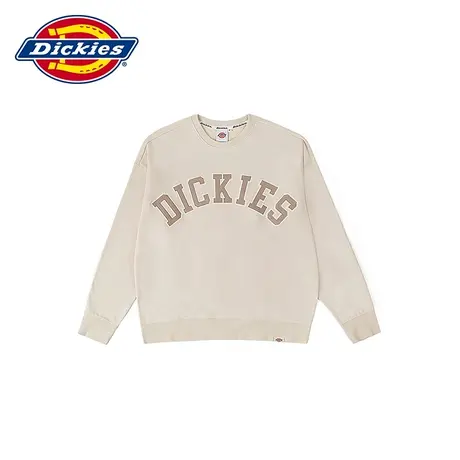 Dickies24春夏新款字母logo贴布绣美式圆领卫衣宽松 运动休闲图片