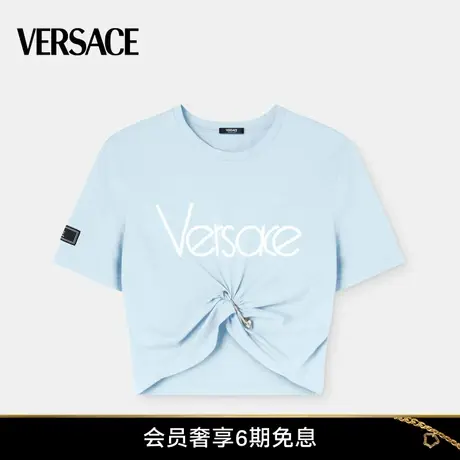 【春夏新品】VERSACE/范思哲 女士1978 Re-Edition Logo 短款T恤图片