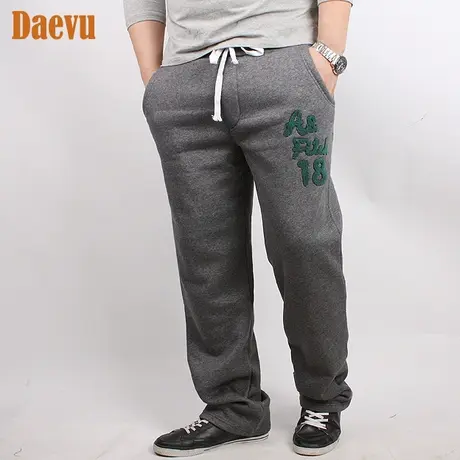 大依无忧超胖子 韩版厚料舒适大码时尚加肥加大号运动裤居家裤图片