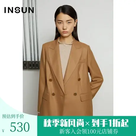 恩裳冬季都市摩登气质商务宽松廓形休闲西装外套图片