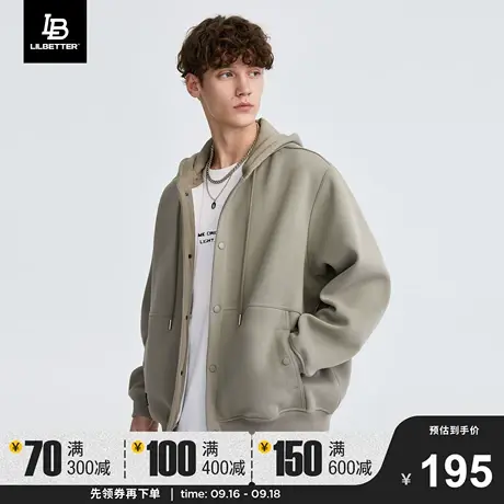 Lilbetter男士外套秋冬季运动情侣装开衫卫衣秋装连帽上衣夹克潮商品大图