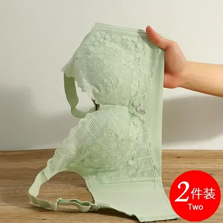 大码胸罩无钢圈收副乳调整型内衣女大胸显小文胸薄款透气洞洞杯夏图片
