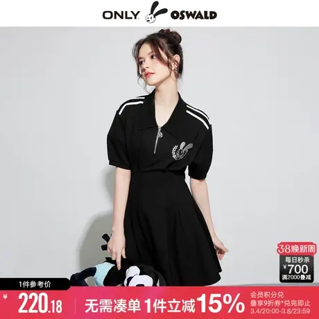 ONLY夏季迪士尼联名收腰性感休闲T恤连衣裙女|123261002图片